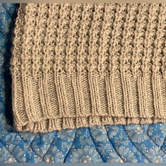 SALE! American Rag oversized sweater,dusty blue,open back,corset sleeves,NWOT, S - Picture 3 of 8